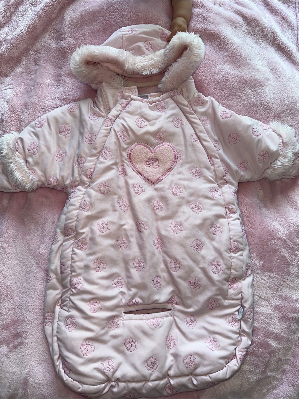 Bon Bebe winter suit and stroller bunting 0-9m